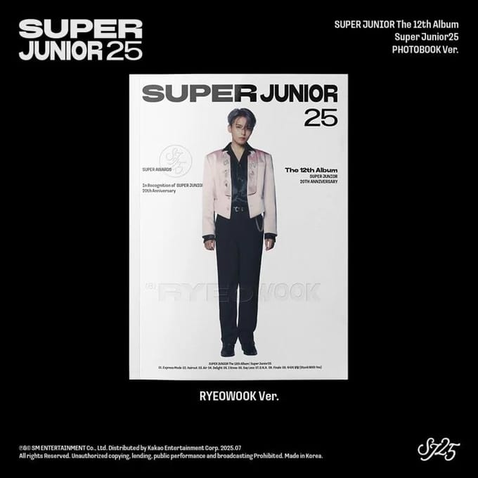 SUPER JUNIOR - [SUPER JUNIOR25] 12ème Album RYEOWOOK