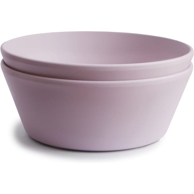 Mushie ronde kommen set van 2 - Soft lilac