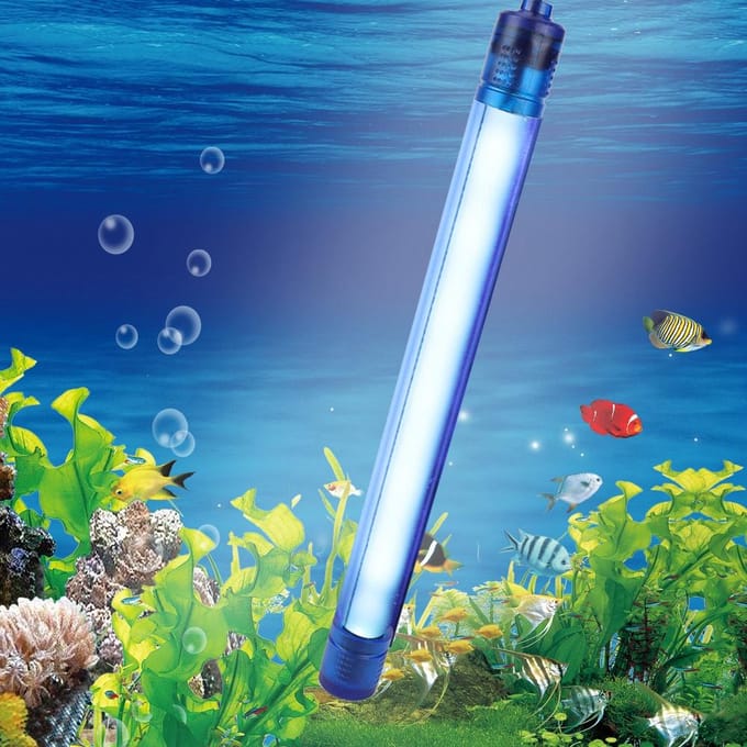 UV Reinigingslamp Vissentank Aquarium Onderwater Algenverwijdering Waterlicht black