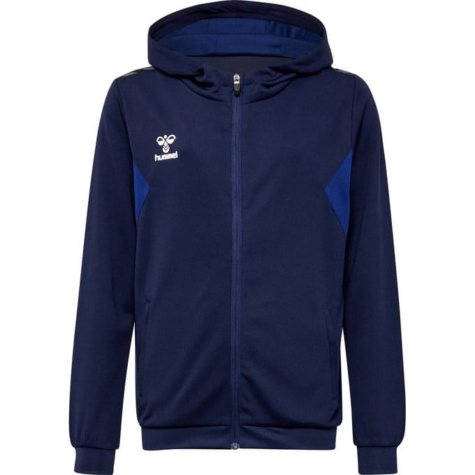 Kinder trainingsjack van polyester met capuchon en ritssluiting Hummel Authentic