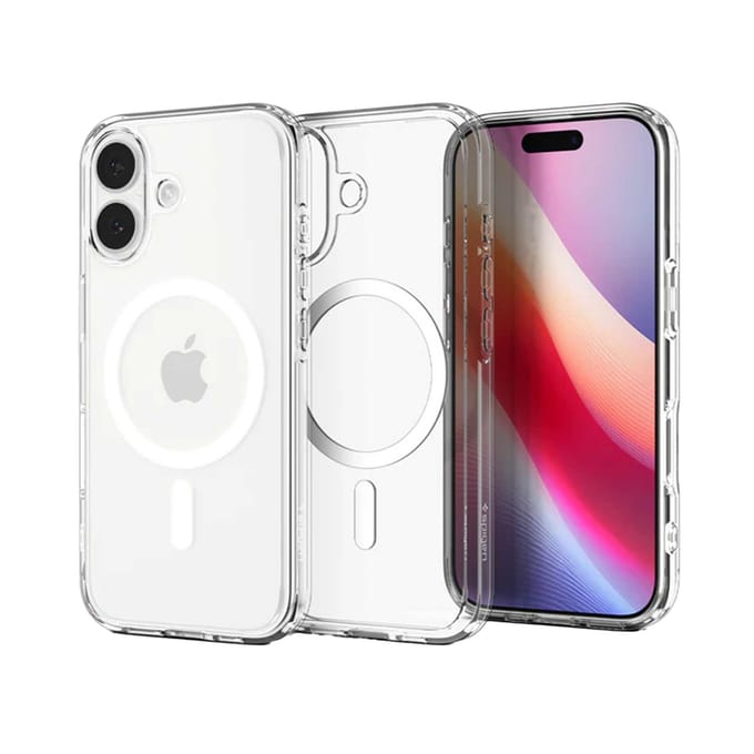 Spigen Ultra Hybrid Backcover MagSafe voor de Apple iPhone 17 - Clear / White