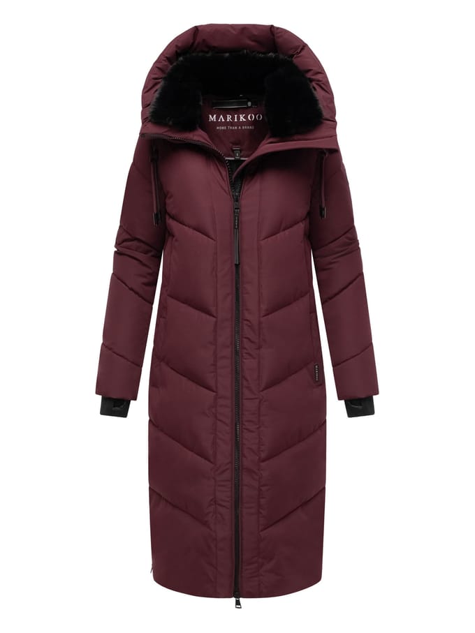 Marikoo Nadaree dames winterjas – lang, warm & met capuchon