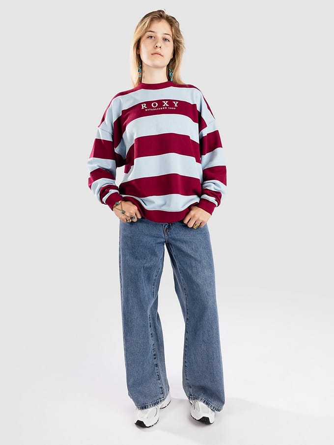 Roxy Strictly Stripes Oversized Sweater blauw