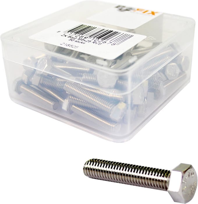 Bofix Bout M6x60 verzinkt DIN933. Per 25