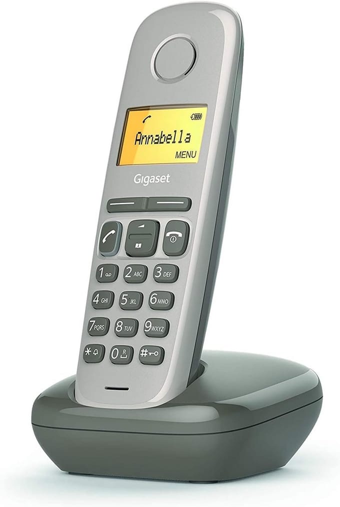 Draadloze DECT Huistelefoon - Bruin - Eco-vriendelijk