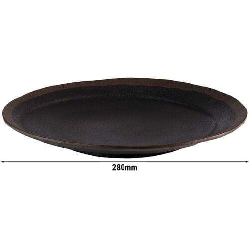 GGM Gastro (6 Stück) Teller - MARONE - Melamin - Ø 280mm