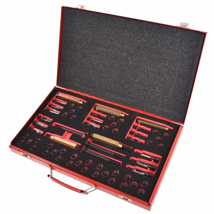Kit de réparation de filetage de bougie de préchauffage 63 pièces M8 M9 M10 M12