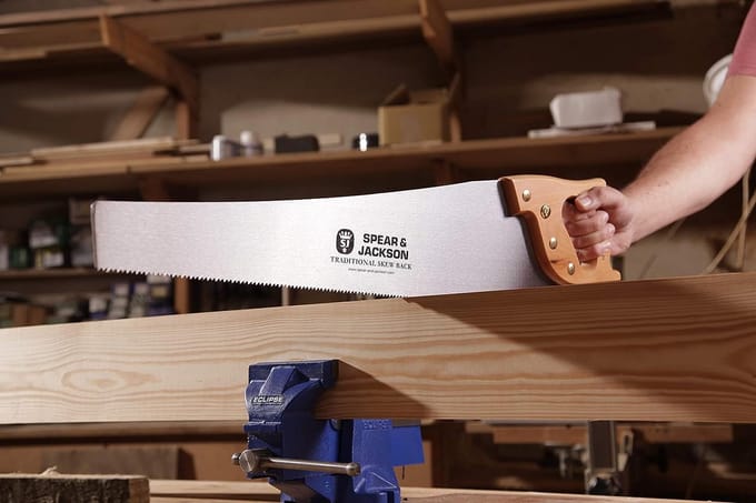 Traditionele handzaag 24" x 7 tanden per inch