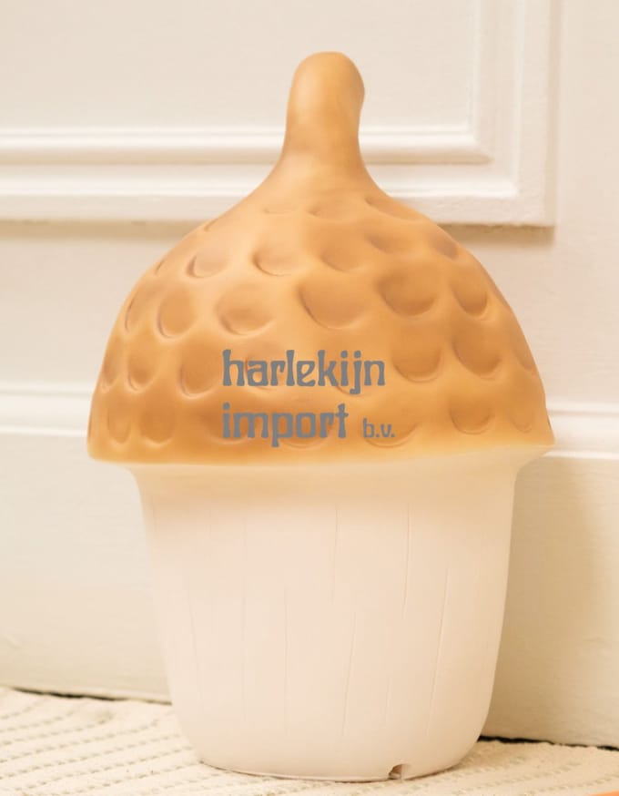 Egmont Toys lamp eikel kinderkamer decoratie 20x30 cm terra.