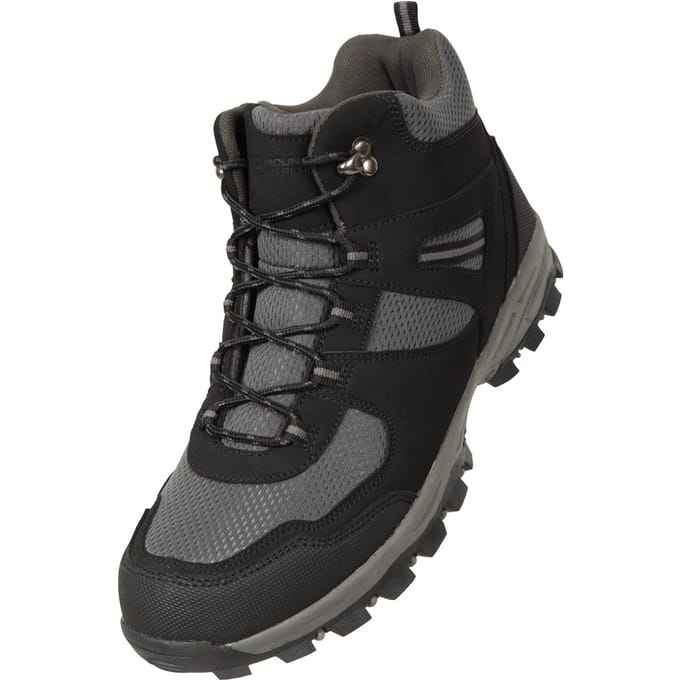 Mountain Warehouse Heren Mcleod Breed Wandelschoenen (Jet Zwart)