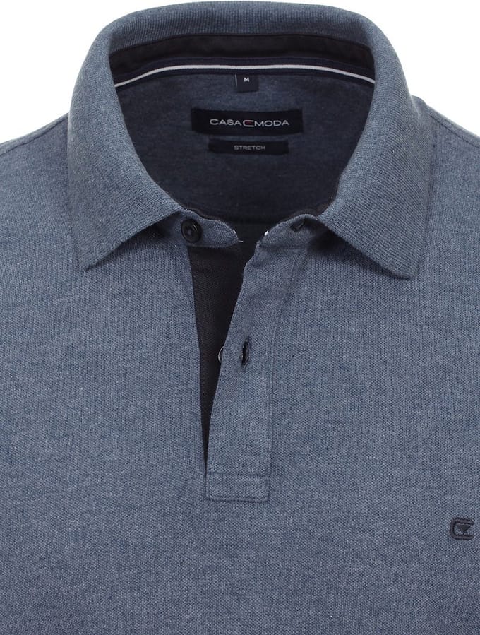 Casa Moda Polo Shirt Comfort Fit Effen Stretch 004470-126 - M