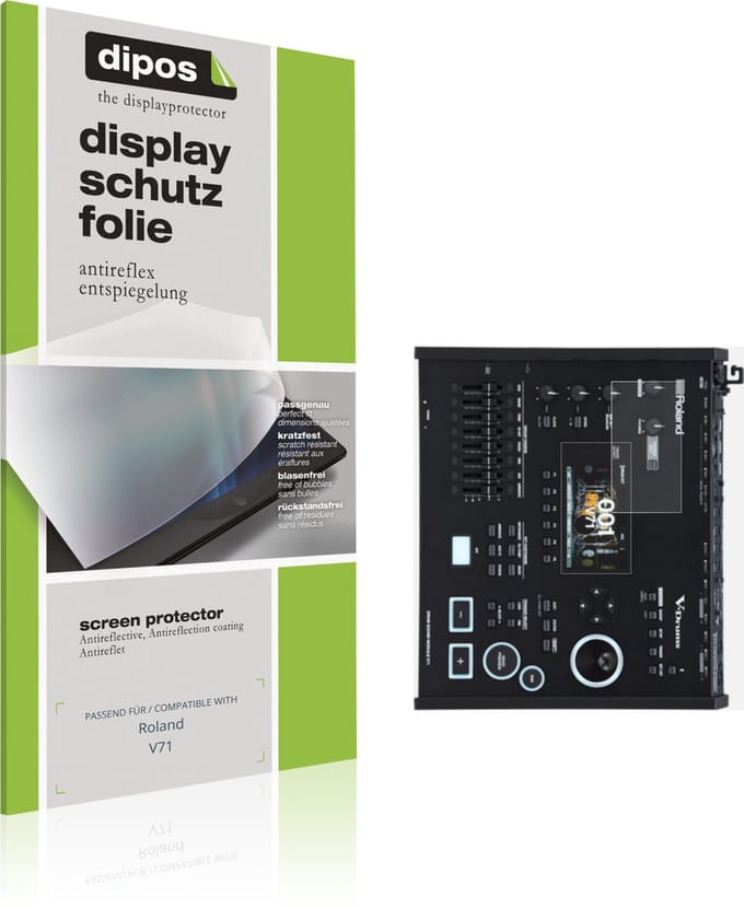 dipos – 2x Matte Beschermfolie geschikt voor Roland V71 | Krasbestendige & antireflecterende Screenprotector Ultra-Thin