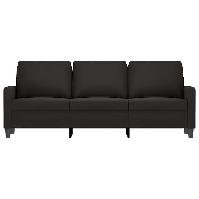 vidaXL - Driezitsbank - 180 - cm - fluweel - zwart