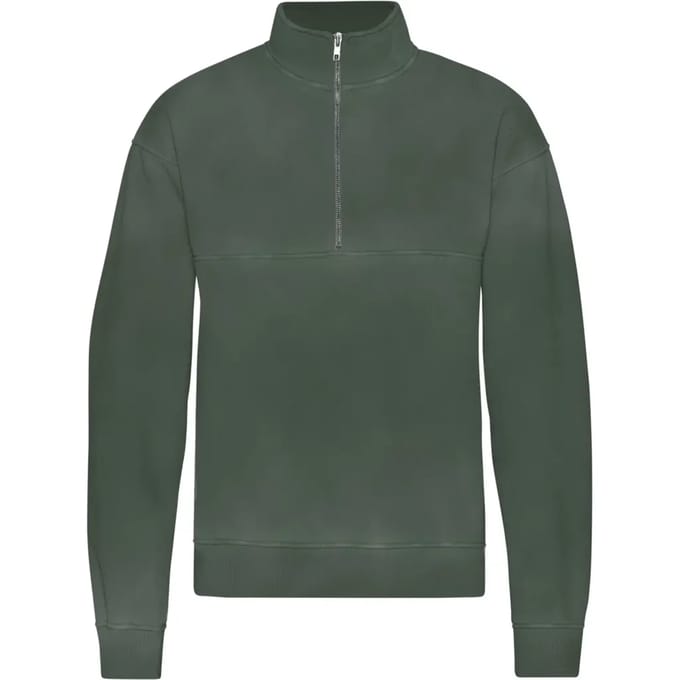 1/4 rits sweater Colorful Standard Organic Midnight Forest