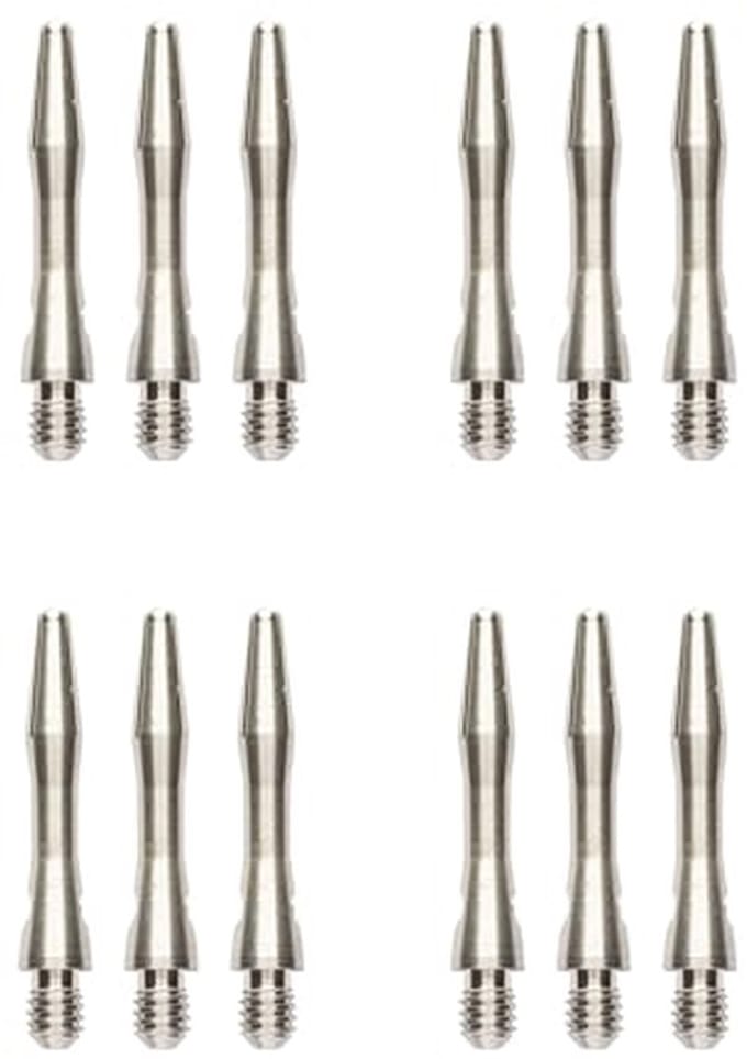 Aluminium Extra Korte Dart Shafts - 4 Sets Per Verpakking (12 Waves) & Checkout Kaart voor Darten