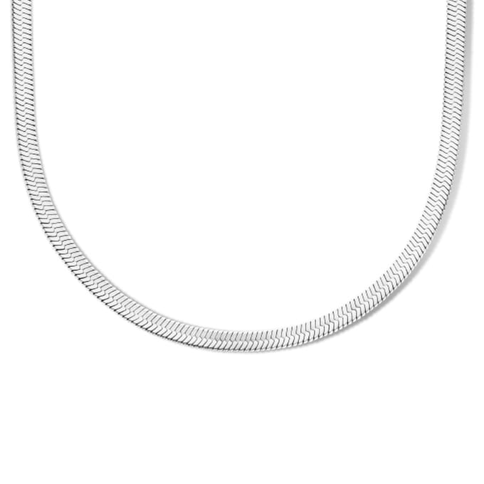 edelstaal collier slang plat 4,2 mm 42 + 4 cm 6506071