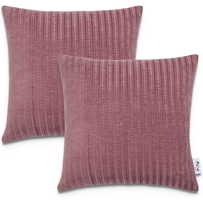 Kussensloop Chino rood 45x45 cm, 2 stuks