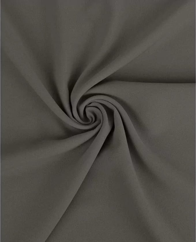 Texturé stof uni - Antraciet 768 - 1 meter