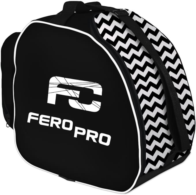 FEROCITY Skischoenentas Premium - Skischoentas voor ski- en snowboardschoenen - Waterdicht - 38 x 23 x 44 cm - Zig Zag