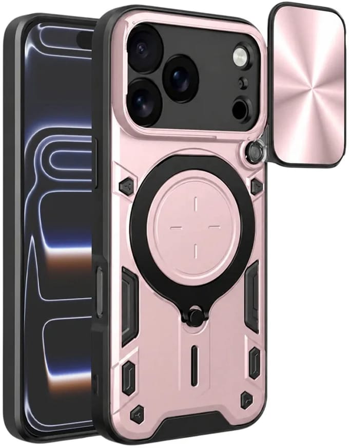 Hoesje geschikt voor Apple iPhone 17 Pro - Techsuit CamGuard Pro Back Cover - Roségoud