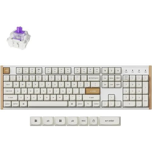 Keychron K10 HE - Magnetisch Toetsenbord - Draadloos - US Qwerty - 100% - Special Edition - Wit