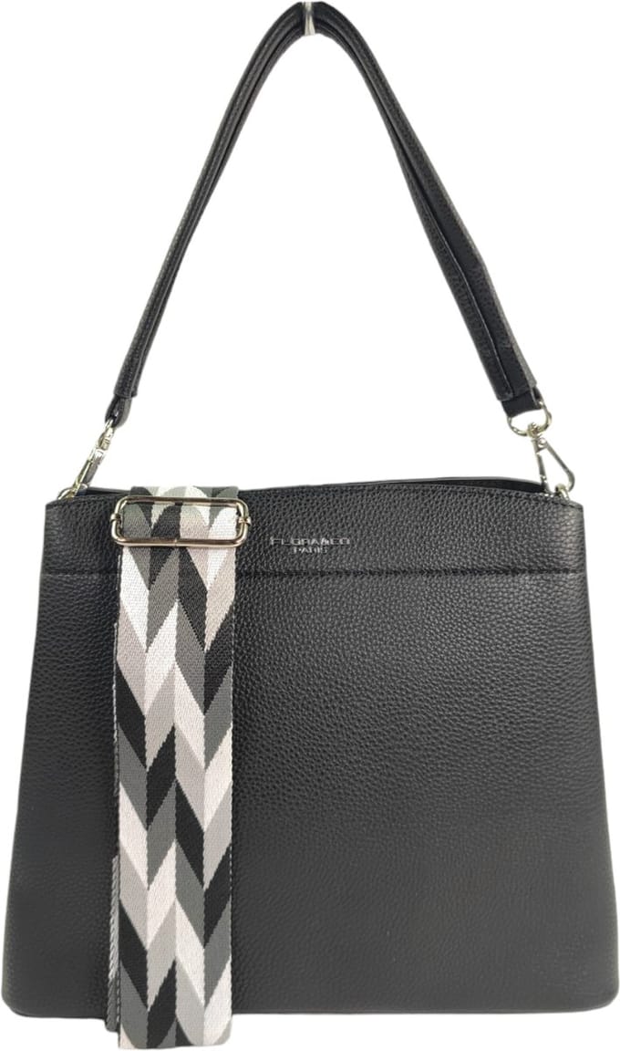 Flora & Co fashion trendy handtas zwart