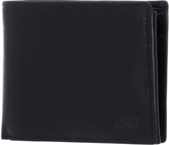 JOST Leren Portemonnee Malmö Wallet Black Zwart