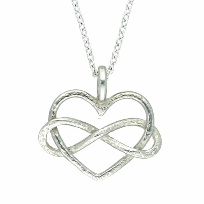 Tinnen “Infinity hart” – hanger(PN2114)