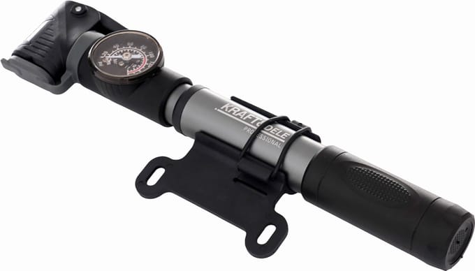 Fietshandpomp met Manometer 25x250mm - Lichtgewicht & Compact