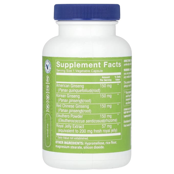 The Vitamin Shoppe, Complexe de Ginseng, 120 Gélules Végétales