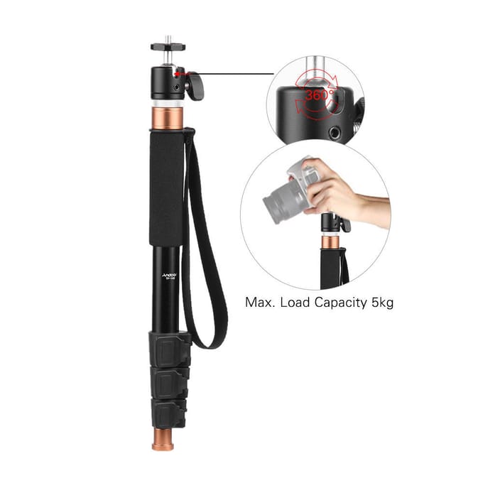 95CM Telescopische Aluminium Microfoon Boom Paal Houder Monopod Verlengstang