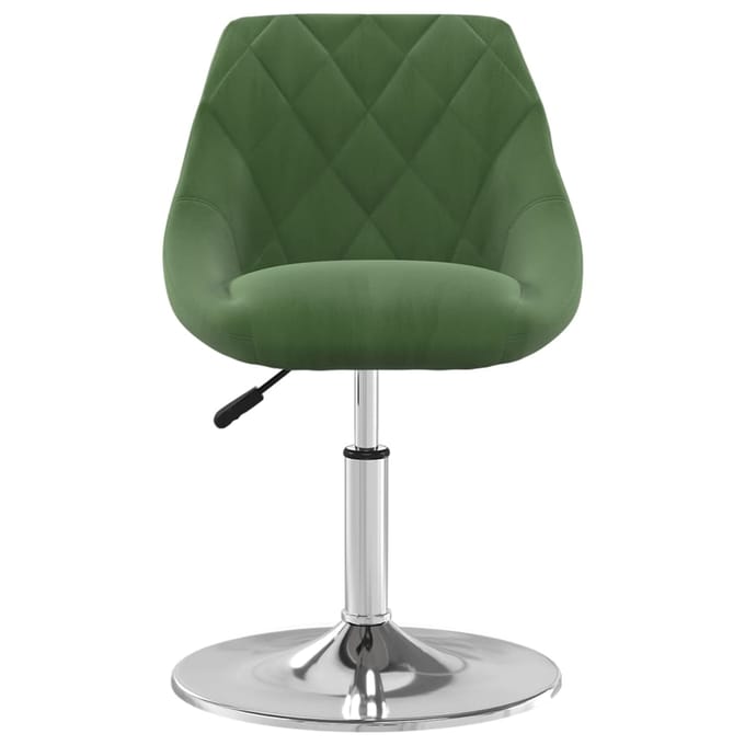 vidaXL - Eetkamerstoelen - draaibaar - 4 - st - fluweel - donkergroen