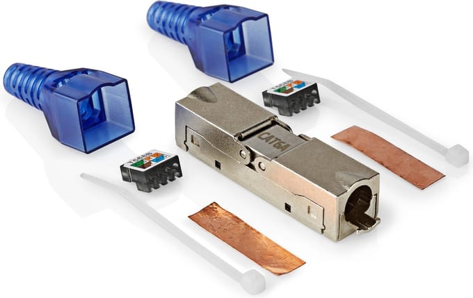 Netwerk Koppelstuk - Cat 6a - LSA+ aansluiting - Gereedschapsloos - Afgeschermd - Allteq