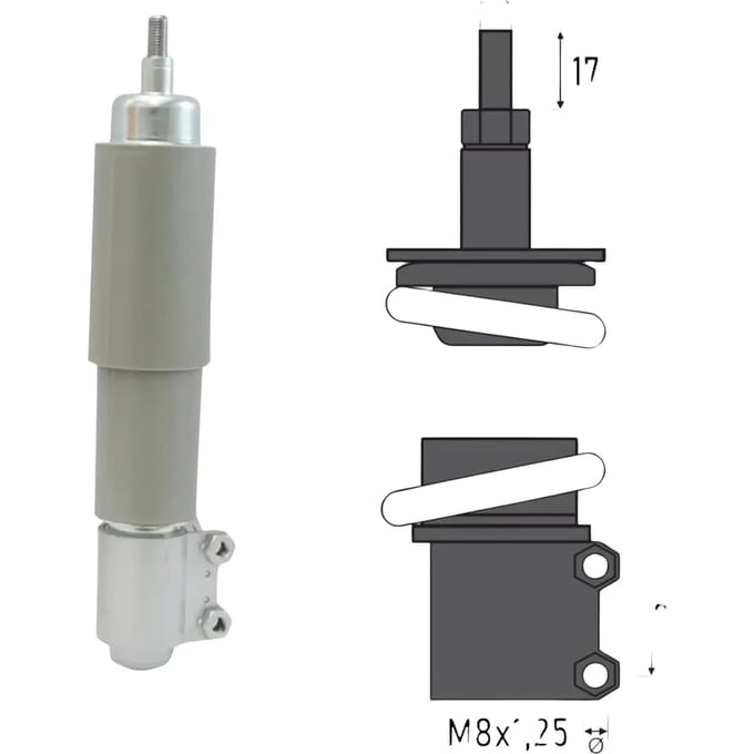 Voorste veer schokdemper motor BCR Piaggio Vespa Pk 50cc/Pk Xl