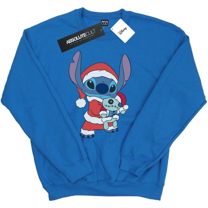 Disney Heren Lilo en Stitch Kerst Sweatshirt (Koningsblauw)