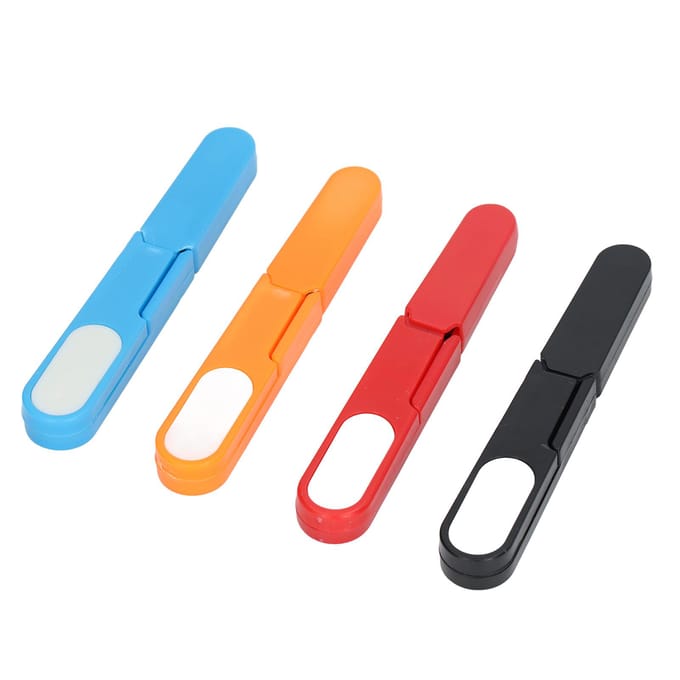 4 STUKS Draadknippers U-vorm DIY Handwerk Mini Kleine Knippers Roestvrij Staal Draagbare Naaiknippers met red