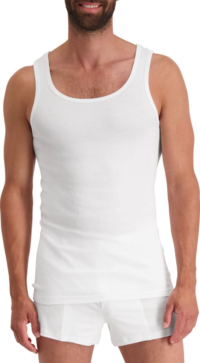 Noshirt Tank Top - Ronde Hals - Katoen - Wit - M