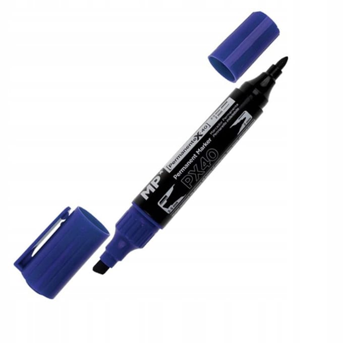 MP Permanente Marker Dubbelzijdig Blauw