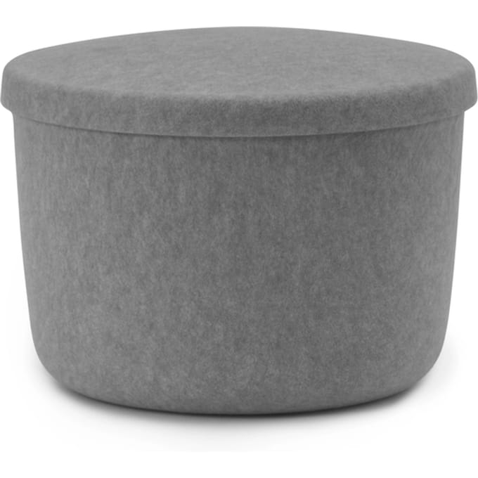 Normann Copenhagen Hide Storage Poef - grijs - small