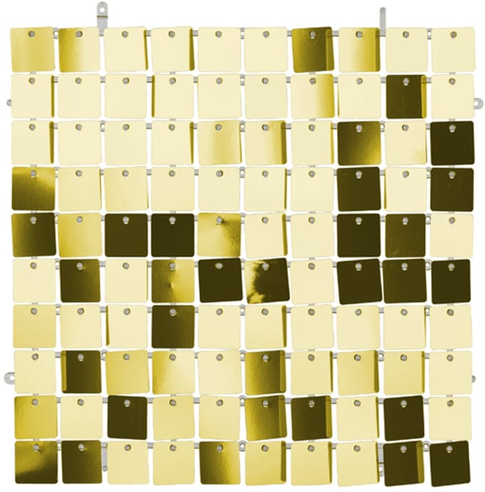 Backdrop paneel - koud gouden vierkantjes