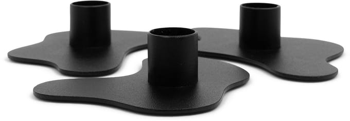 Spinder Design kandelaar Melt - Zwart - set van 3 - Staal