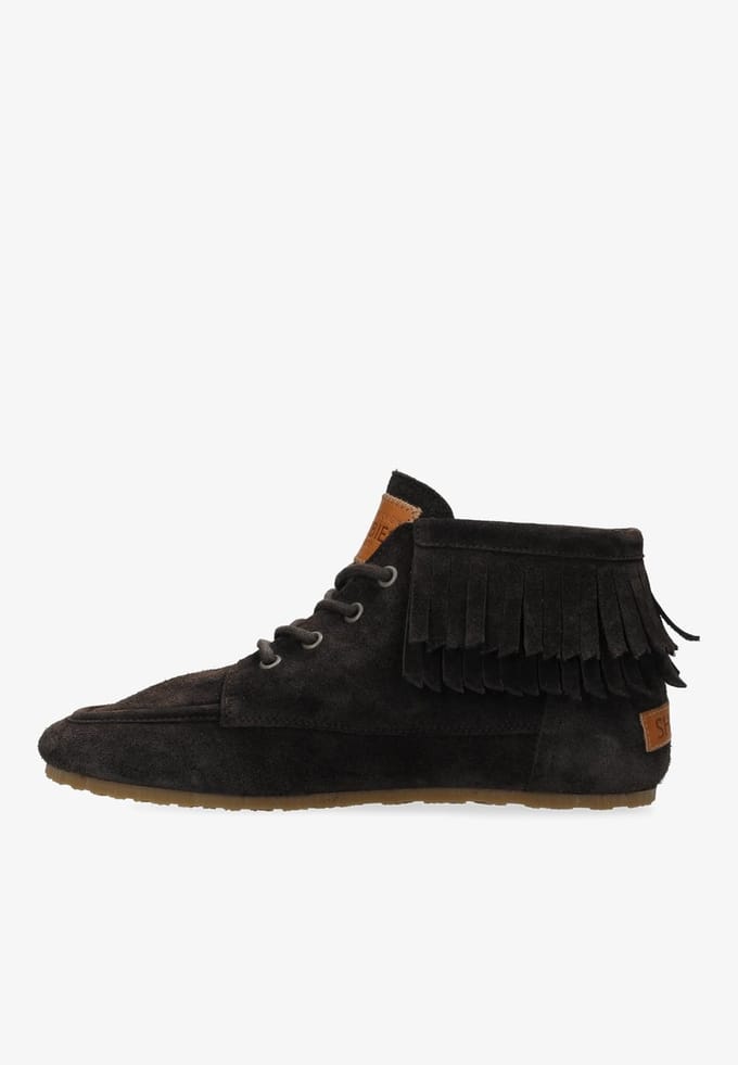 Shabbies Ciska Frina Veterschoenen - Dames - Bruin - Maat 40