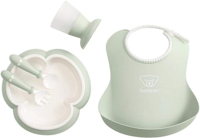 Babieservies Set 5 Delig: Bord, Bestek en Beker - Fijnproevers Maaltijdschaal