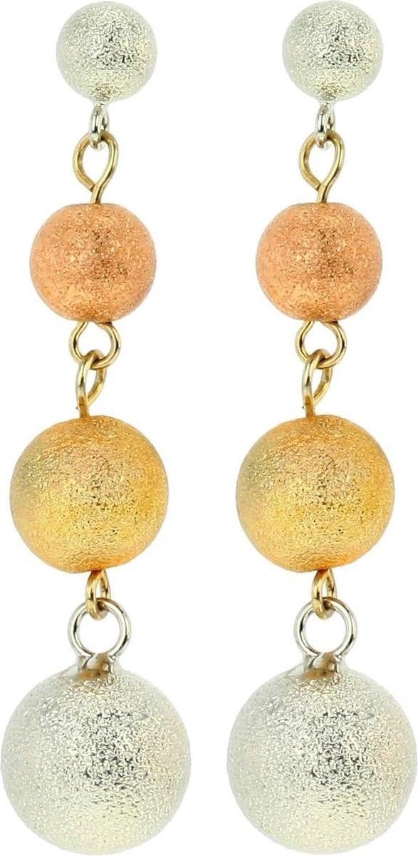Behave - Oorhangers dames - Driekleur bol - Elegant avondstijl