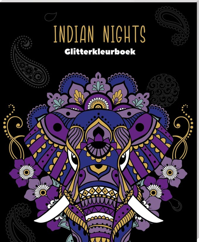 Glitterkleurboek - Indian Nights