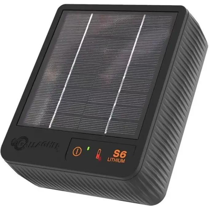 Gallagher S6 Solar Schrikdraadapparaat Incl. Lithium Batterij - Voor lichte afrasteringsoplossingen