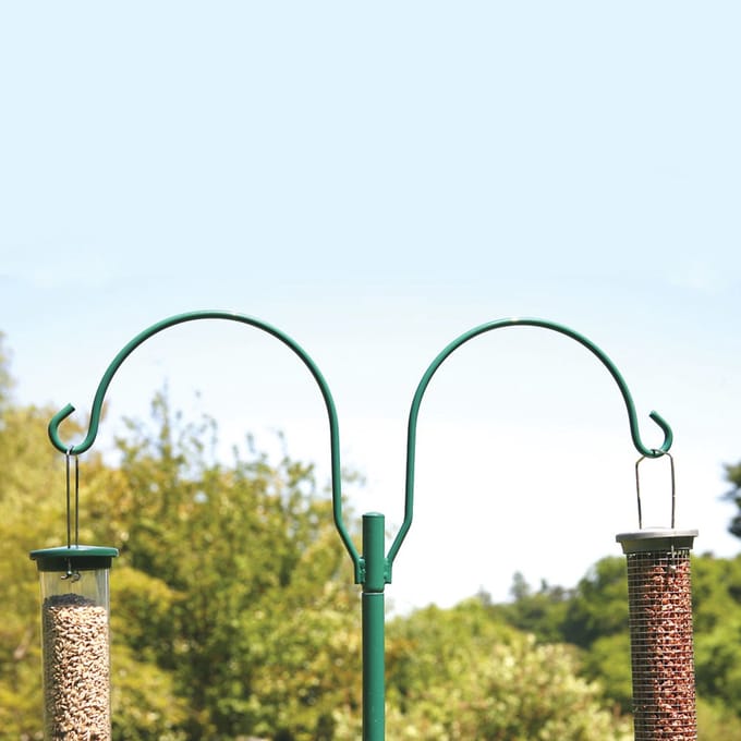 CJ Wildlife - Dubbele haak voor combi-paal - Groen - Vogelvoederplek