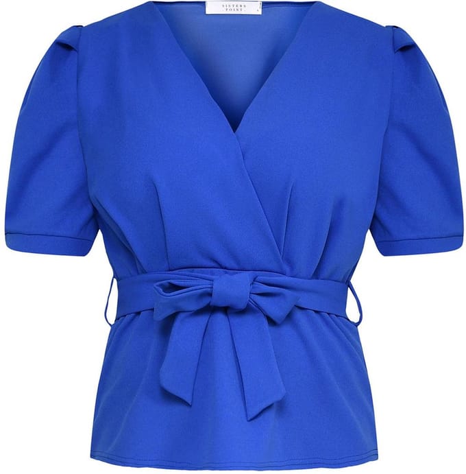 SISTERS POINT Nasa-t Dames Top - Bright Cobalt - Maat L