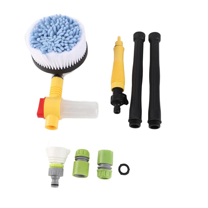 Hogedruk Roterende Autowasborstel Reiniging Wassen Spons Tool black