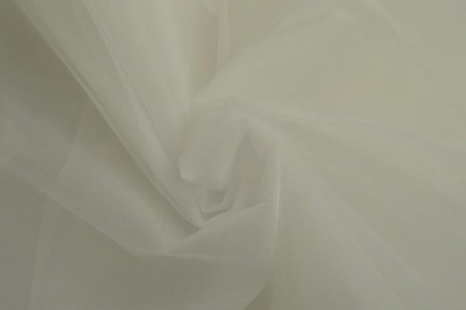 Organza stof - Wit - 150cm breed - 15 meter